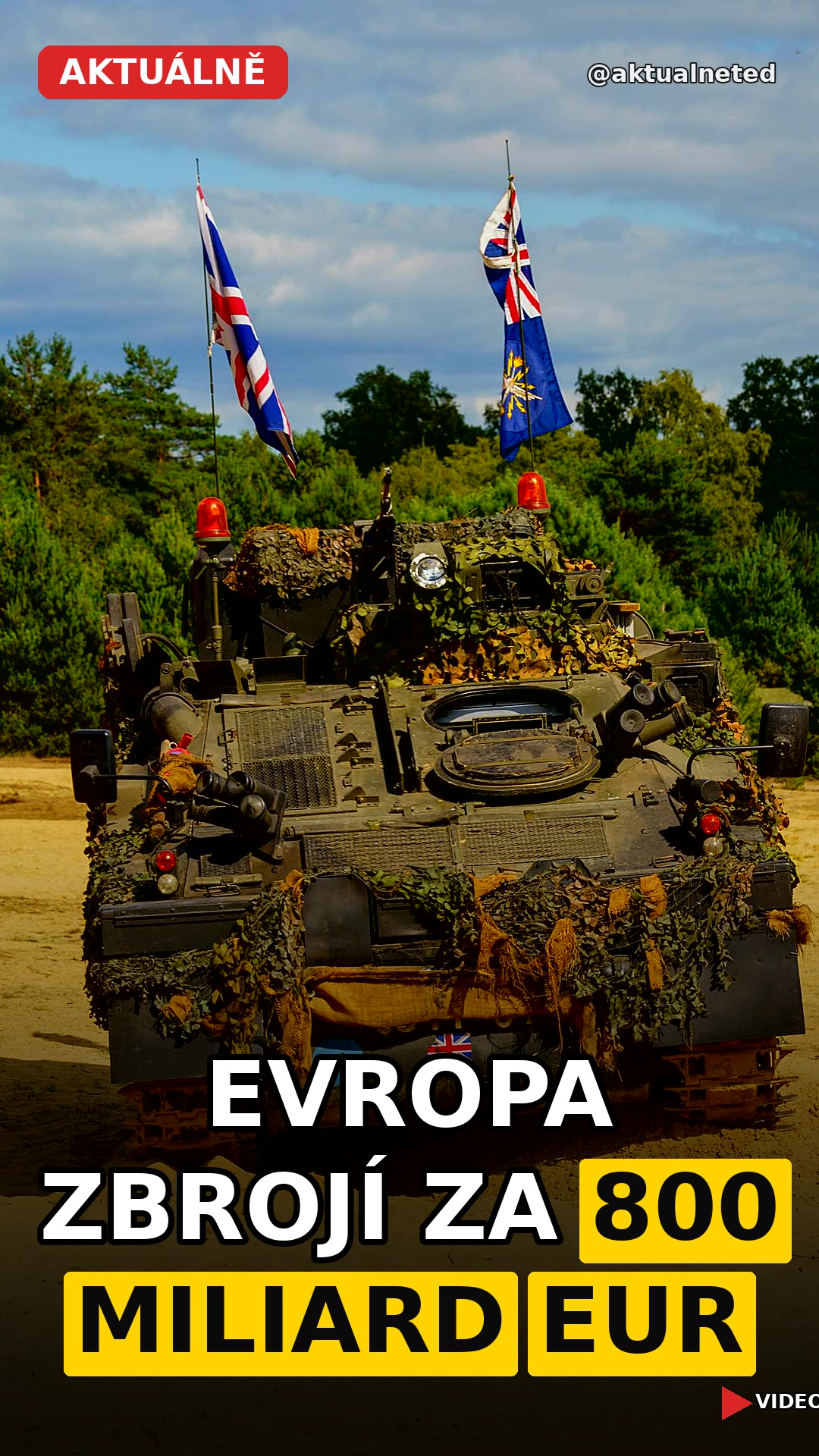 EVROPA ZBROJÍ ZA 800 MILIARD EUR