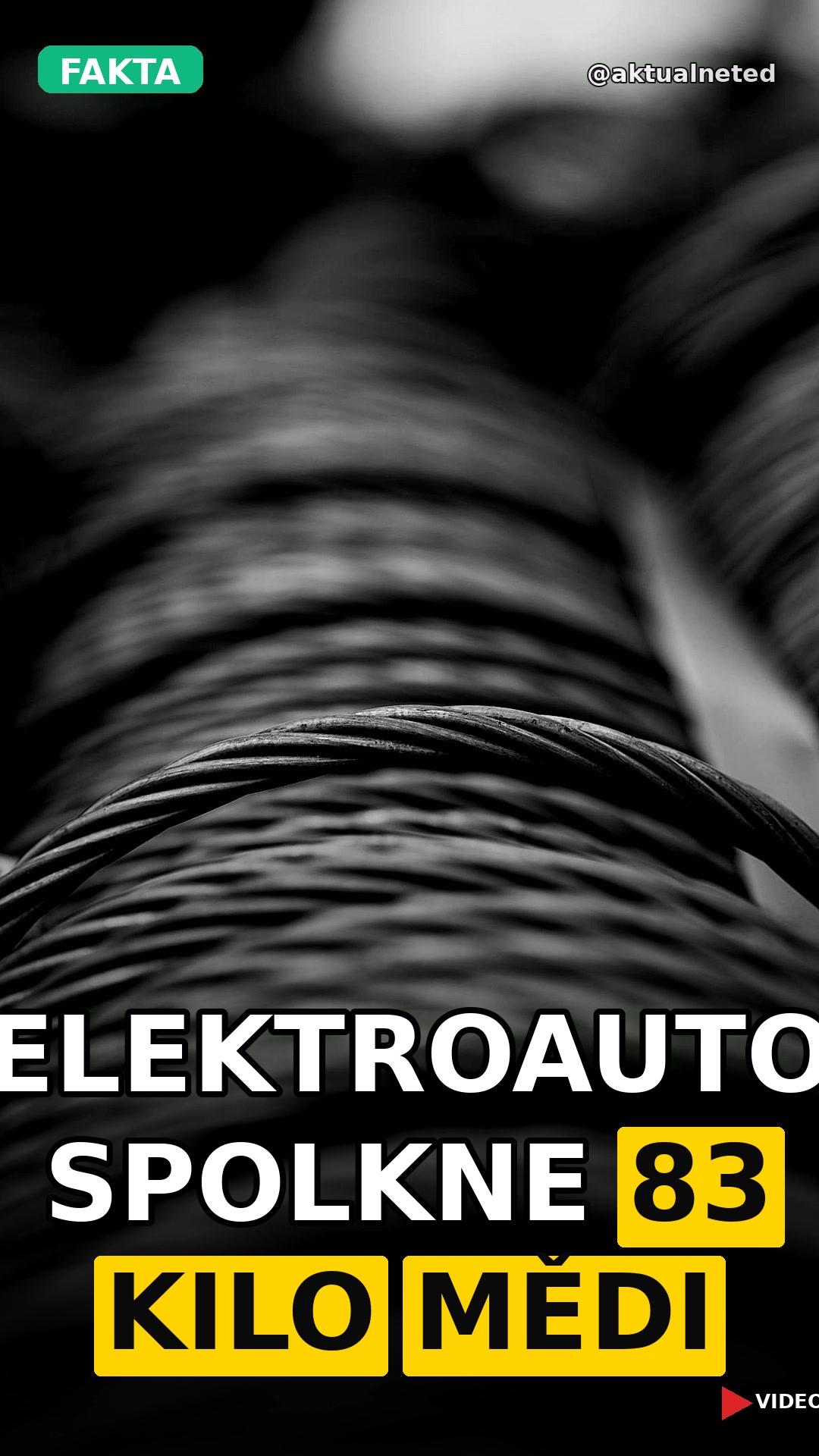 ELEKTROAUTO SPOLKNE 83 KILO MĚDI